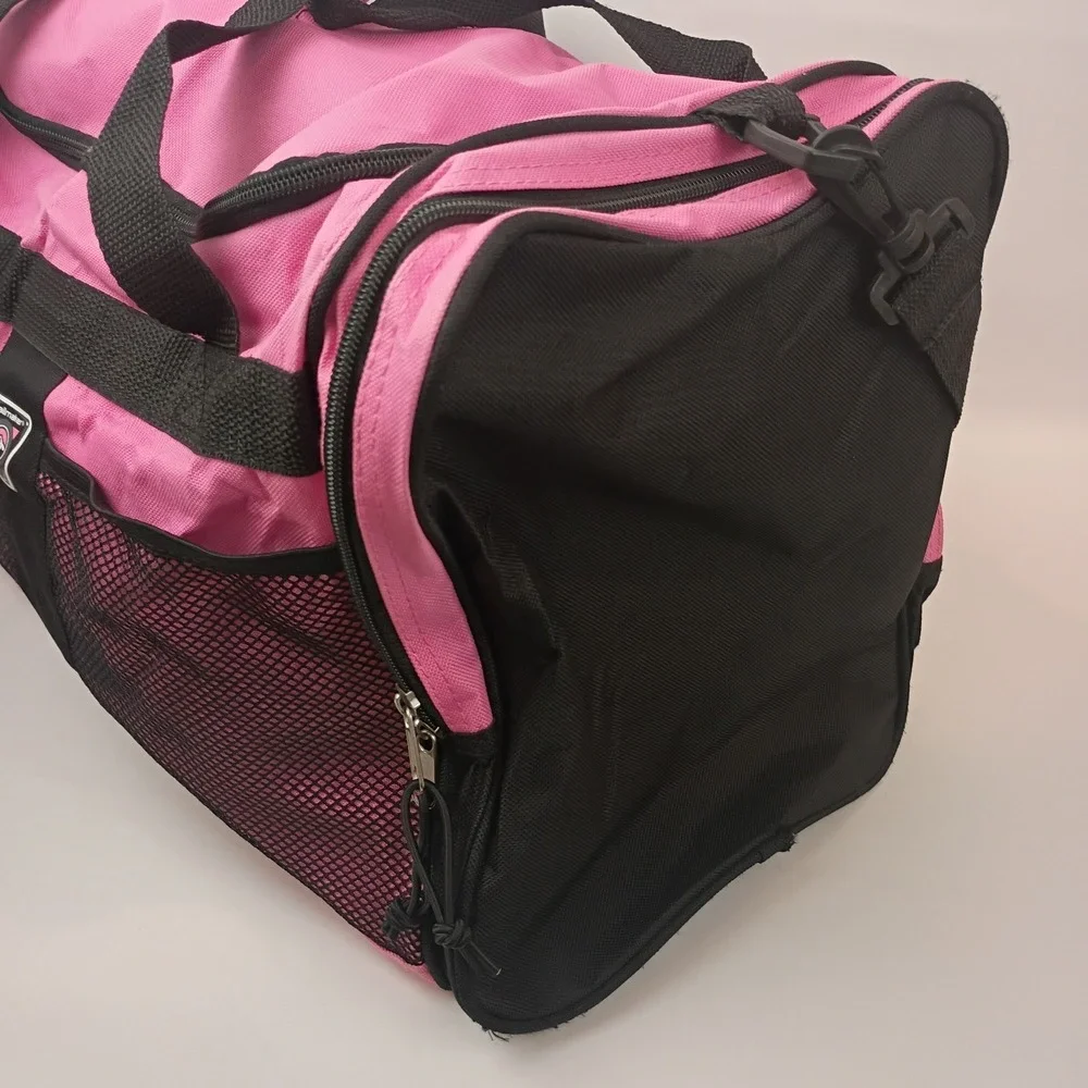 Trailmaker Red And Black Duffel Bag front mesh pocket & multiple compartment